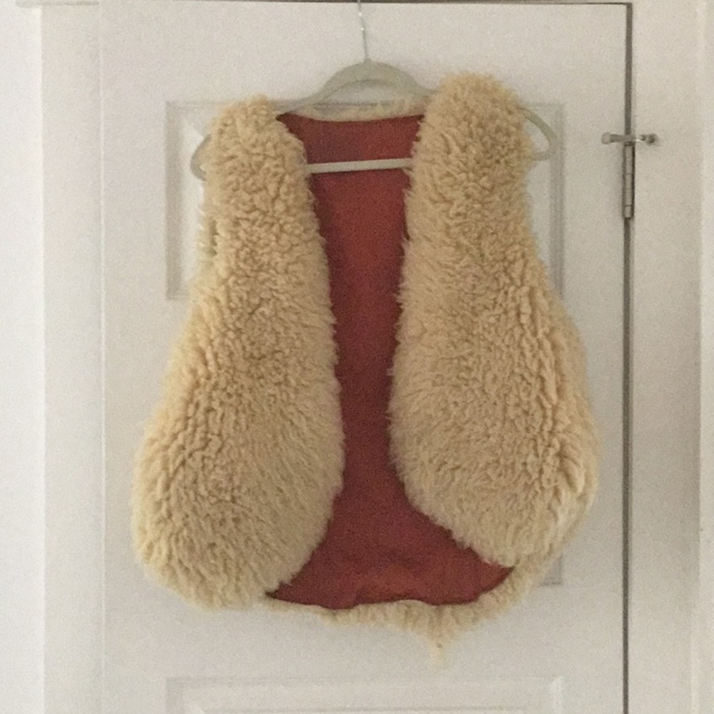 Vintage faux fur vest from 1970’s